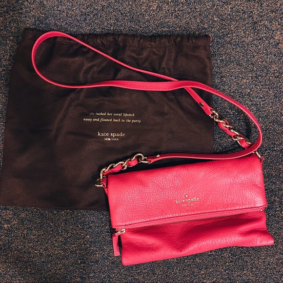 kate spade Handbags - Cute Pink Kate Spade Crossbody with Magnetic Flap